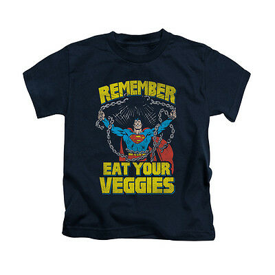Superman Veggie Power Graphic Tee Shirt Licensed Boys 2T 3T 4T 4 5-6 7