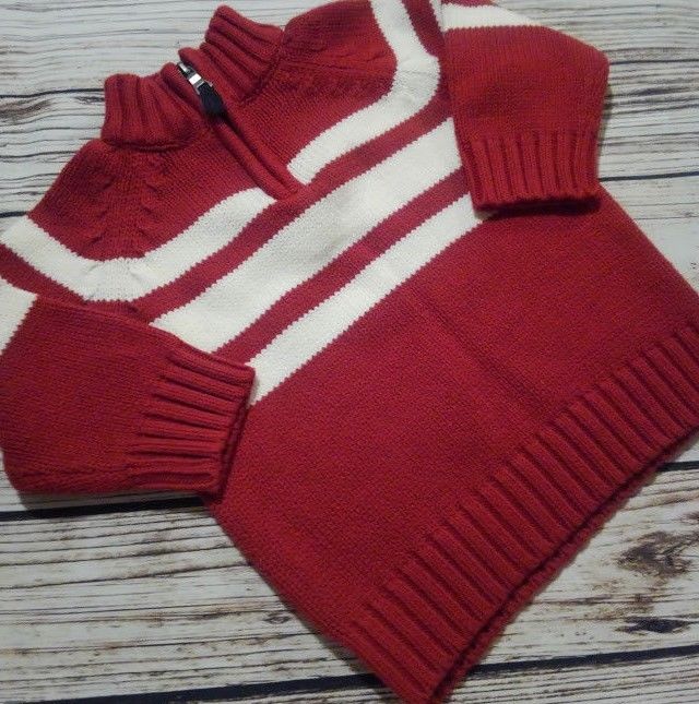 Boy's Sweater The Children's Place TCP Sz 12M Valentine's Day Red & White