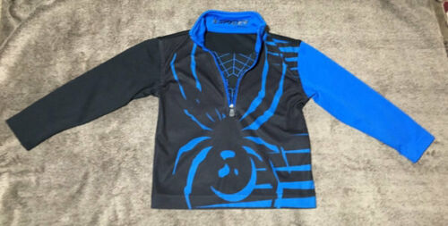 Spyder 1/4 Zip Top Shirt Toddler Boys Size 2 Blue Black in EC!