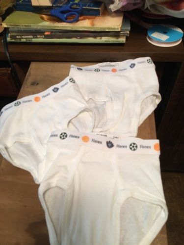 Lot Of 3 Toddler Size 2-3 Hanes Briefs NWOT White