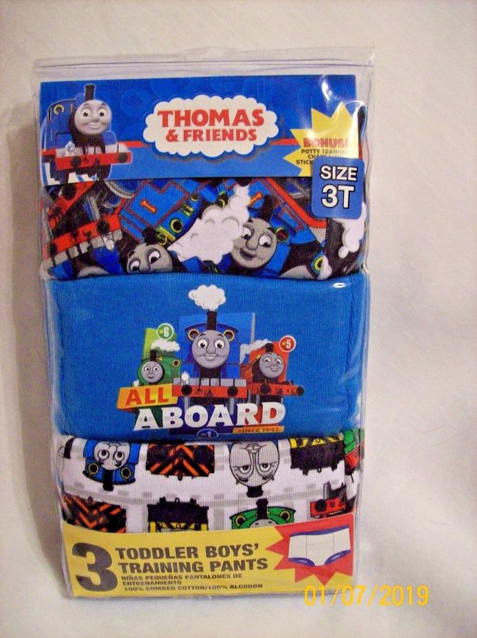 Thomas & Friends Toddler Boys Training Pants  -  3 Pack  -  Size 3T