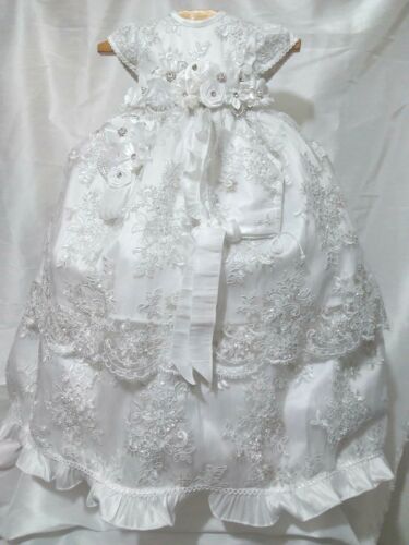 Baby Christening Baptism Outfit Dresses + Candle Set