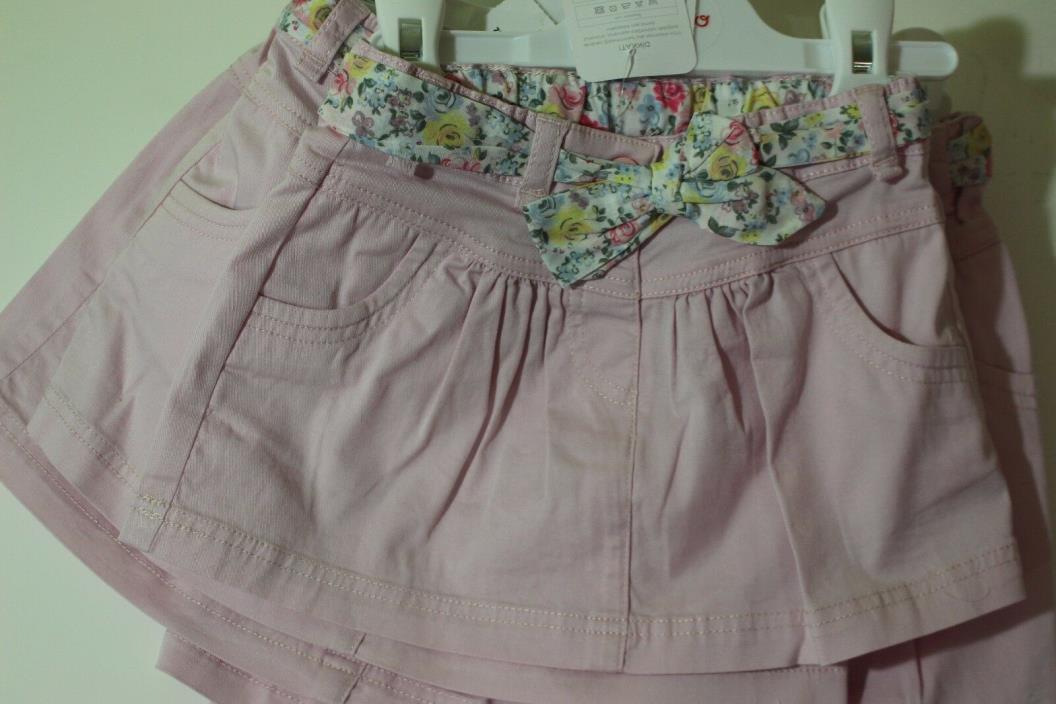 SET OF FIVE MAMINO BELTED SKIRTS SIZE 1 YEAR TO 5 YEARS PINK EACH DIFFERENT SIZE
