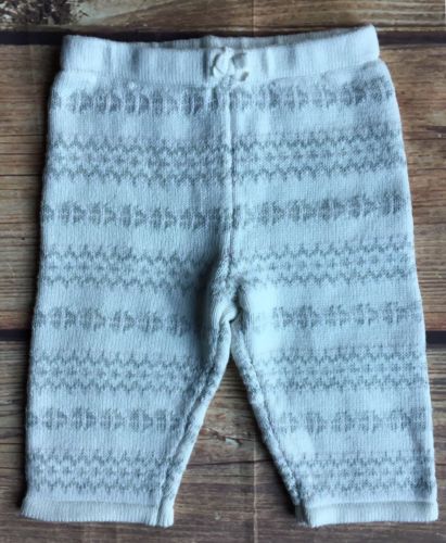 Janie And Jack Pants size 3 6 Months Girls Boutique Knit White Sweater Baby Warm
