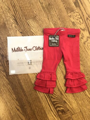 NWT Matilda Jane Choose Your Own Path Gingerbread Benny Size 6 12 Months Red