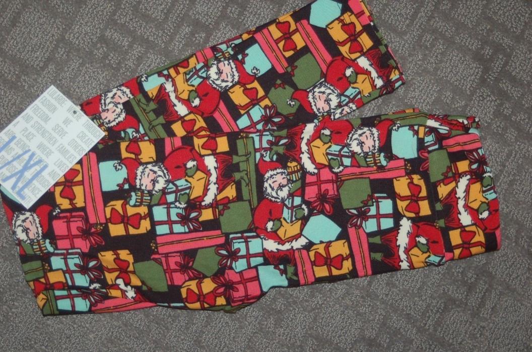 Lularoe kids leggings L/XL Holiday Gifts / Presents - Christmas Santa !!  NEW