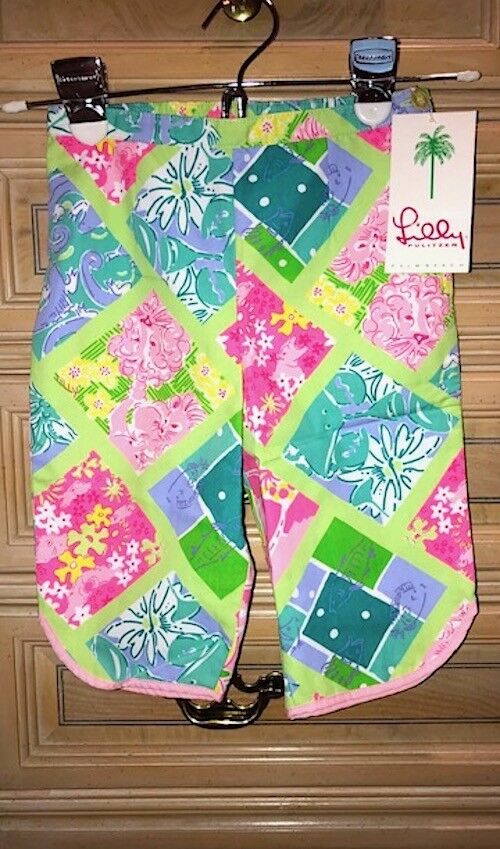 NWT NEW Lilly Pulitzer Cleo Capri Pants Multi Color Size 4T