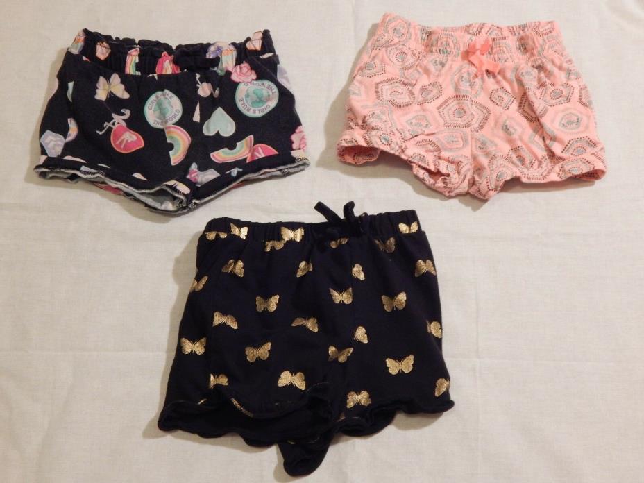 Girl's 2T And 3T Lot Of 3 Shorts The Children's Place Crazy 8