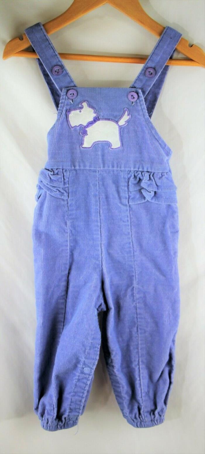 McKids Baby Girls Purple Corduroy Overalls Size 18M Months