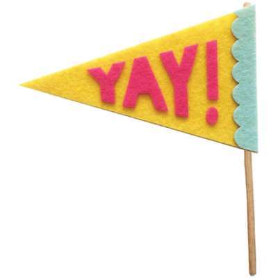 Fancy Pants Felt Pennants Yay! 810799027597