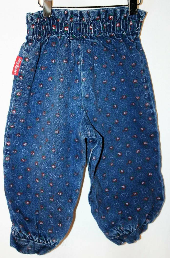 Baby B'gosh Girls Blue Denim Jeans Elastic Waist Size 18M Months