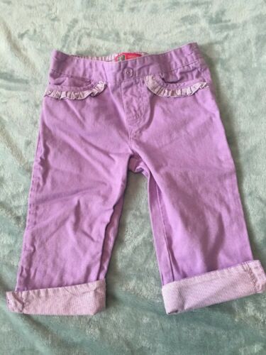 Lilac Pale Purple Girls 4T Faded Glory Preowned Cotton Capris