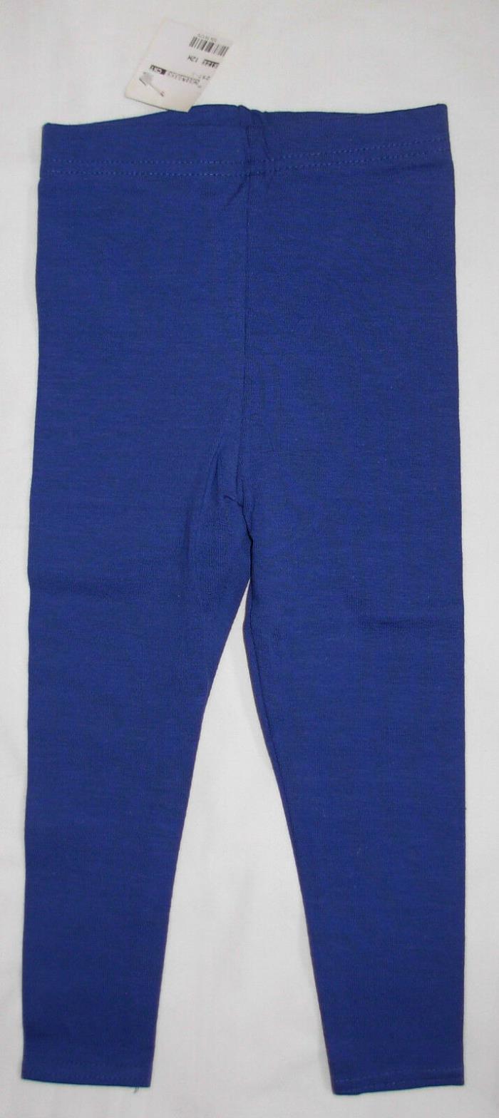 New Girls Navy Blue Leggings Pants Toddler Size 12 Months Made in USA