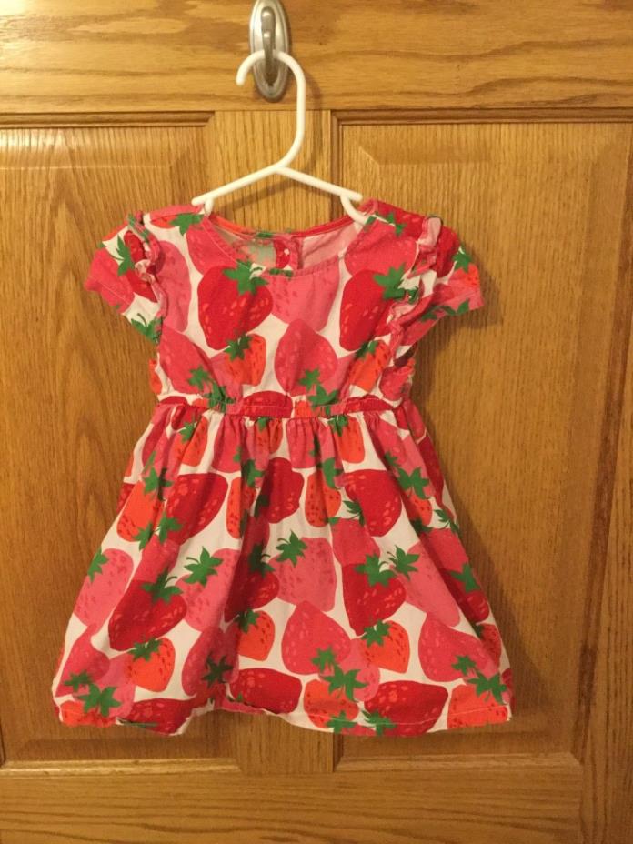 Crazy 8 2 yrs strawberry print 100% cotton dress