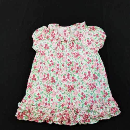 Ralph Lauren Baby Girl Size 3 Months Floral Ruffle Dress Spring Easter