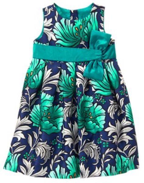 NWT Gymboree Emerald party Green Floral Dress Girl 6 12,18 24M,2T,3T,4T 5T