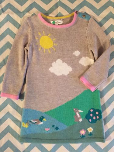 Baby Mini Boden 6-12m Bunny Sweater Easter Dress NWT Nordstrom