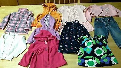 Infant Girls Mixed Lot of 10, Hoodies, Jeans, Dress, Top, Size 3 - 18 Months