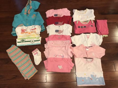HUGE 16 PC Baby Girl sz 9-12 Months Cloths Lot Mostly Gymboree And Child Of Mine