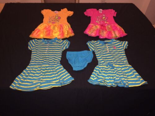 Everyday USPA  & REAL LOVE girl dresses 24 mos - lot of 4