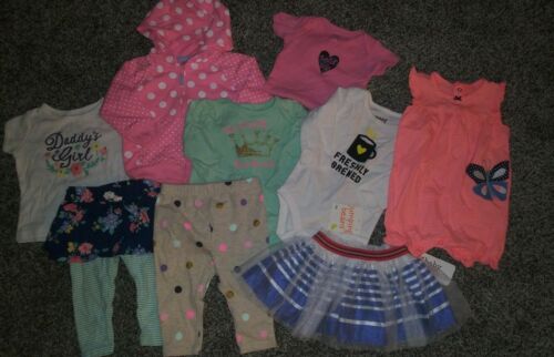Baby Girl clothes lot  6-12 months  Carter and other brands