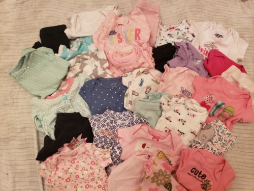 29pc Lot - Baby Girl Clothes Newborn.  Free Shipping!
