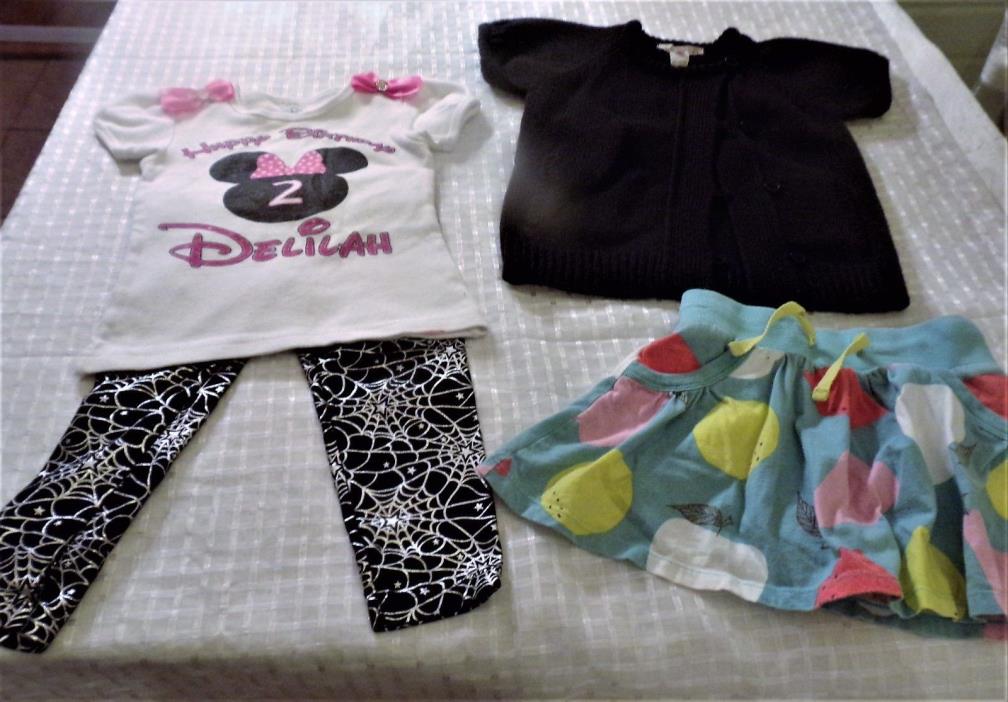 Large Girls Toddler Clothing 40+ Lot Size 2T, 3T Fall, Winter, Disney, Gymboree