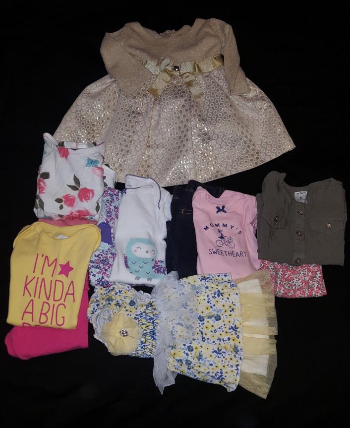 3 to 6 month baby girl clothes FREE gift with purchase!!