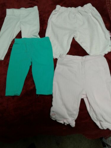 Baby Girl Clothes Lot Of 4 Pairs Of Pants Garanimals and Carter's 3-6 Months