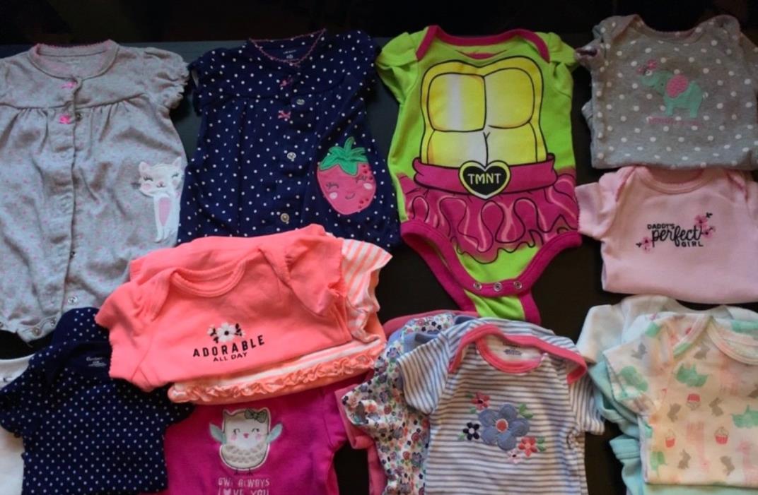 Baby Girl Clothes 0-6months Lot