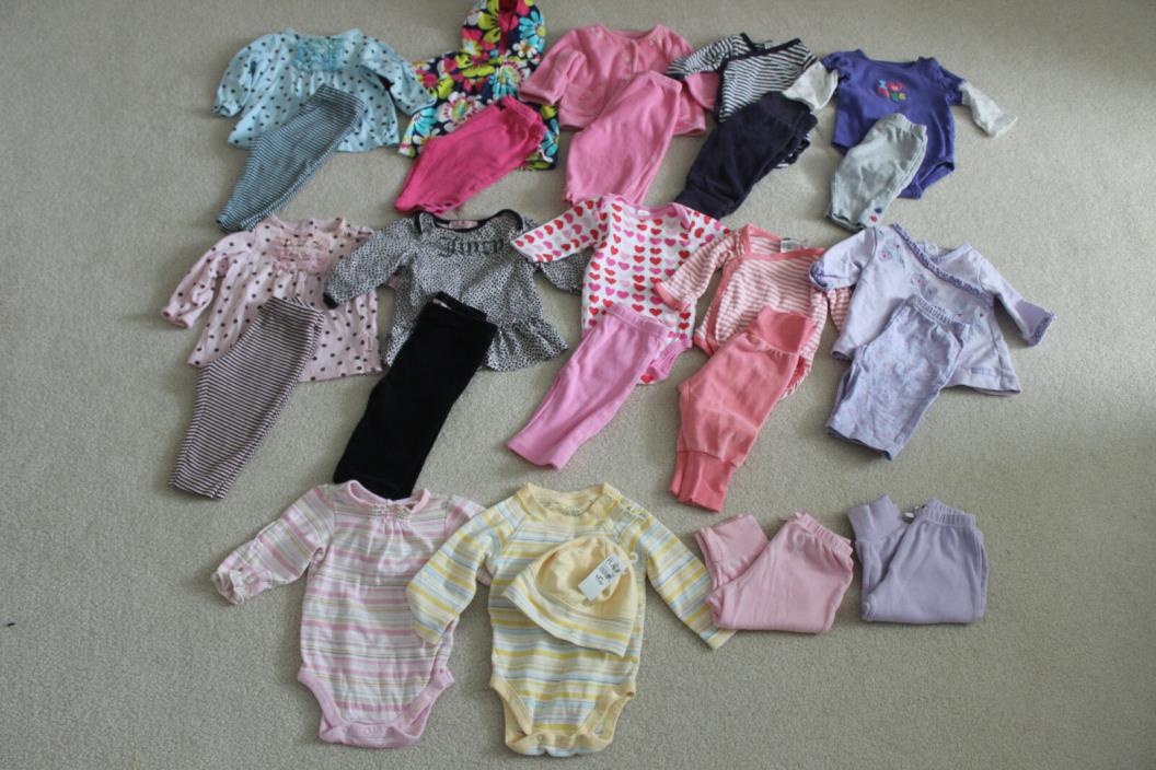 Lot baby girl clothes Carter's, Children's Place, H&M