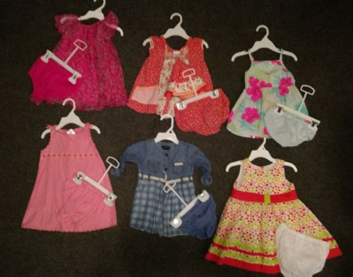 Baby Girl Size 12 Months Mixed Spring & Summer Dress Lot