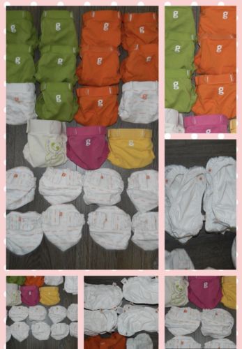HUGE NEW And EUC gDiaper LOT Newborn And Small With Extra Liners