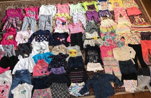 Little Girls Kids Huge Lot Of 73 Sz4 4T Mixed Clothes Outfits Tops Bottoms