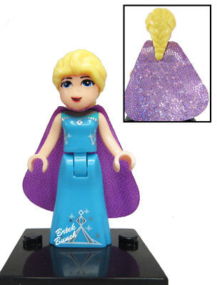 Elsa (Glitter Cape) - Custom (Compatible with LEGO)
