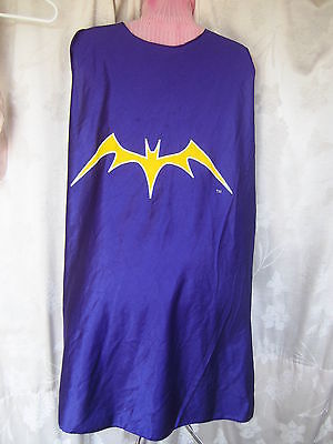Halloween Batman Logo Purple Cape Accessory Unisex One Size  (W-64)