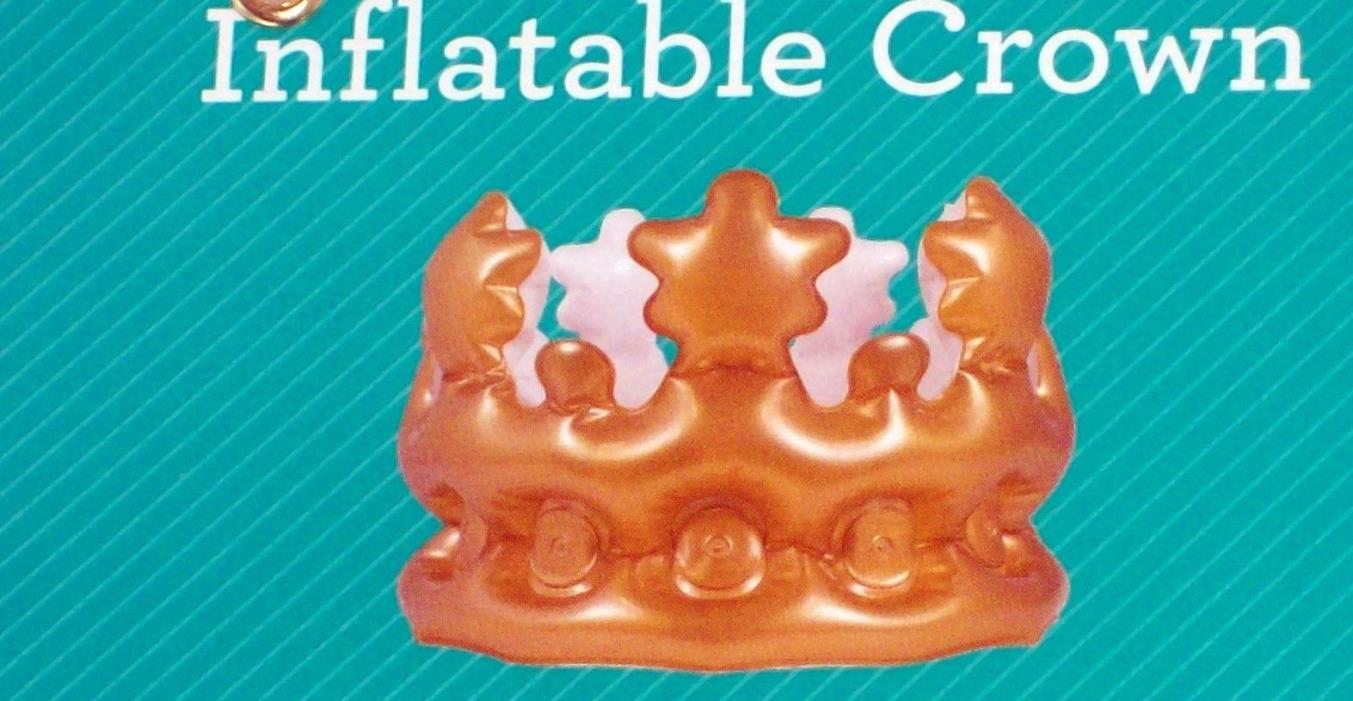 New Queen for The Day Inflatable Gold Crown
