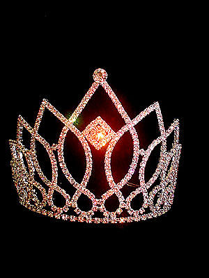 Czech Pageant Princess Tiara - Made in Czech - Clear Crystal 4.75