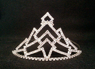 Czech Princess Tiara - Made in Czech - Clear Crystal 2-5/8