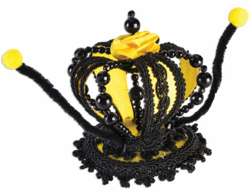 Mini Bumblebee Bee Crown Antenna Adult Costume Accessory NEW Black Yellow Queen