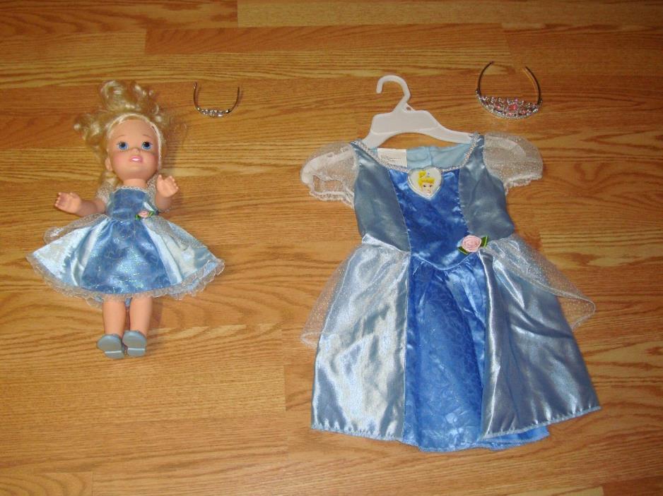Cinderella Dress or Costume with Matching Doll and Tiara