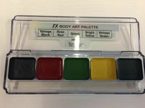 FX Body Art Palette 5 Colors Water Alcohol Activated