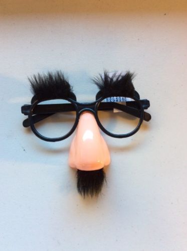 Hot Disguise Moustache Glasses Specs Halloween Party Fancy Funny Dress Hen Nose