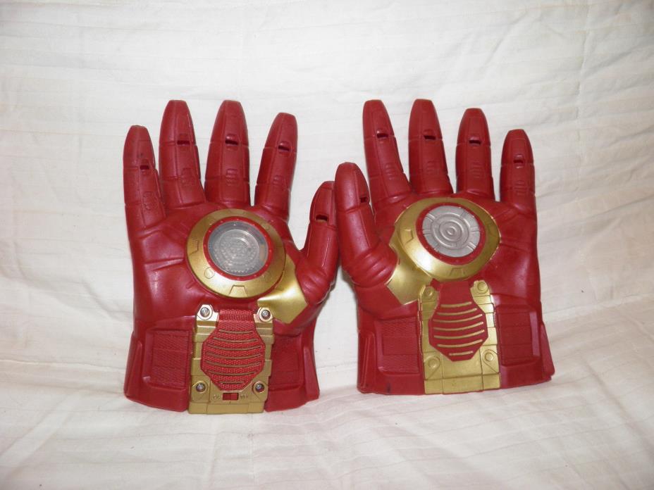 Iron-Man Pair Of 2 Blast Gloves Avengers Child's Size Small Adult SuperHero