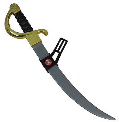 Warrior Samurai Pirate Plastic Toy Weapon Sword Costume Accessory With Holster