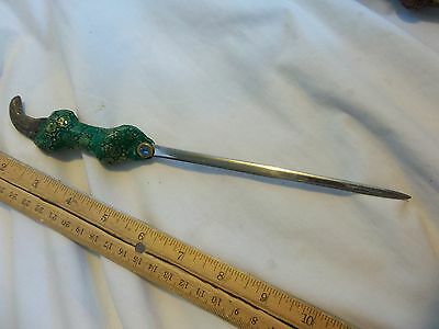 Dragon Claw Dagger/Knife Green Ritual Witch Cupboard Oddity Sideshow Gaff