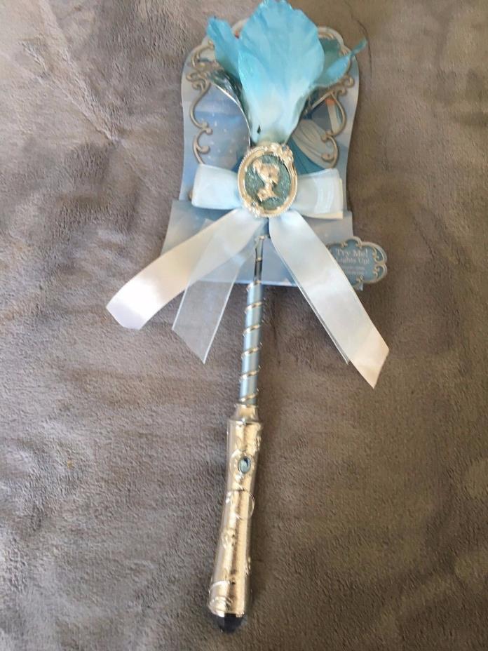 NWT~Disney Store ~ Cinderella~ Light-Up Metal Wand Flower Cameo  Age 2+~ Retired