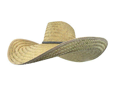 Giant Jumbo Natural Straw Cowboy Western Hat Gardening Shade Outdoors Working