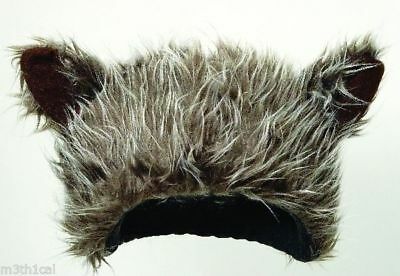 Jacobson Hat Company Adult Wolf Hat Ears Grey Brown Animal Costume Accessory