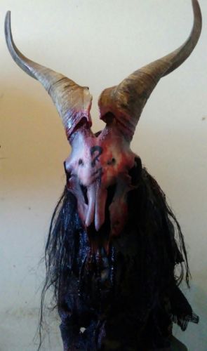 Devil Goat Skull Mask ritual sacrifice Halloween horror demon music band haunt